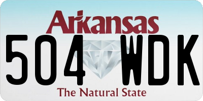 AR license plate 504WDK