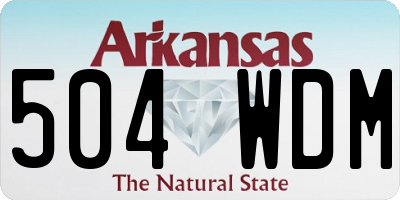 AR license plate 504WDM