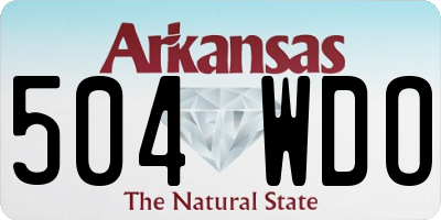 AR license plate 504WDO