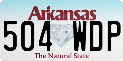 AR license plate 504WDP