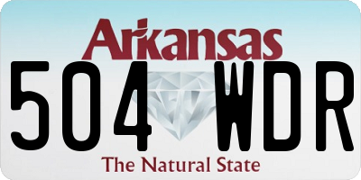 AR license plate 504WDR