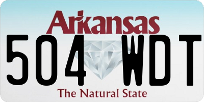 AR license plate 504WDT