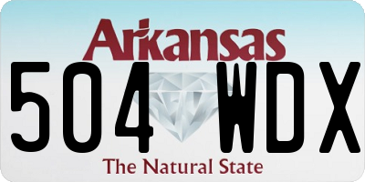 AR license plate 504WDX