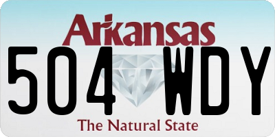 AR license plate 504WDY