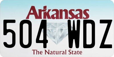 AR license plate 504WDZ