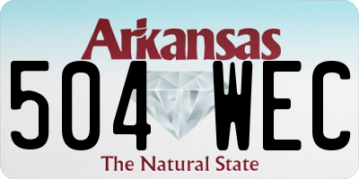 AR license plate 504WEC
