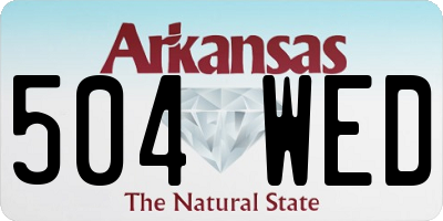 AR license plate 504WED