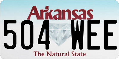 AR license plate 504WEE