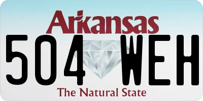 AR license plate 504WEH