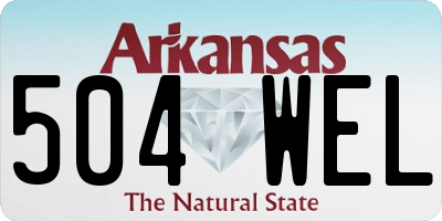 AR license plate 504WEL