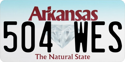AR license plate 504WES
