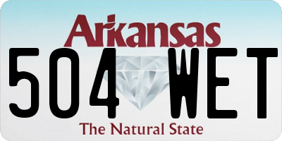 AR license plate 504WET