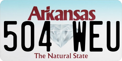 AR license plate 504WEU
