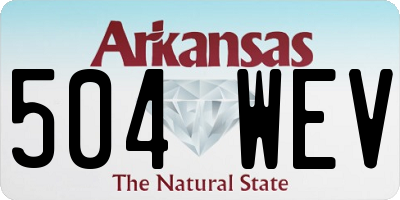 AR license plate 504WEV