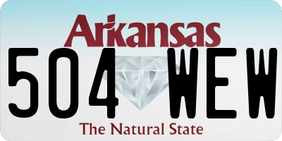 AR license plate 504WEW