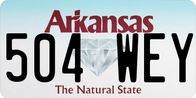 AR license plate 504WEY