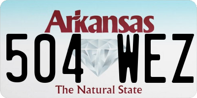 AR license plate 504WEZ