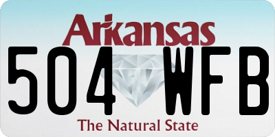 AR license plate 504WFB