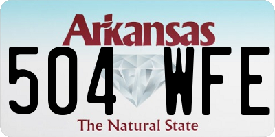 AR license plate 504WFE