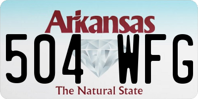 AR license plate 504WFG