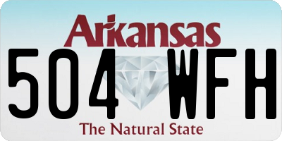 AR license plate 504WFH