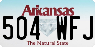 AR license plate 504WFJ