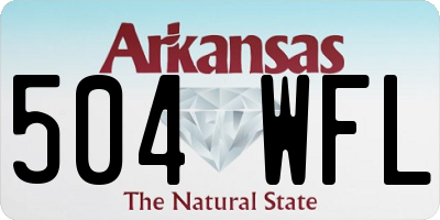 AR license plate 504WFL