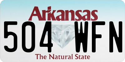 AR license plate 504WFN