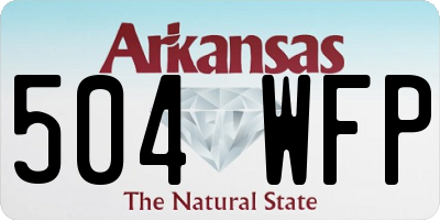 AR license plate 504WFP