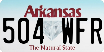 AR license plate 504WFR