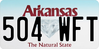 AR license plate 504WFT