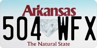 AR license plate 504WFX