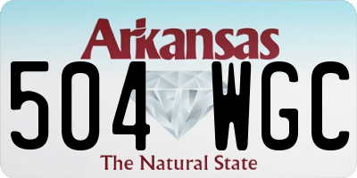AR license plate 504WGC