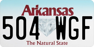 AR license plate 504WGF