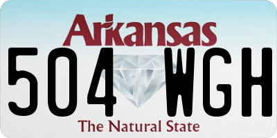 AR license plate 504WGH