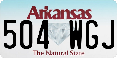 AR license plate 504WGJ