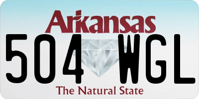 AR license plate 504WGL