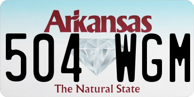 AR license plate 504WGM