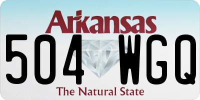 AR license plate 504WGQ