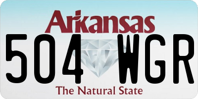 AR license plate 504WGR