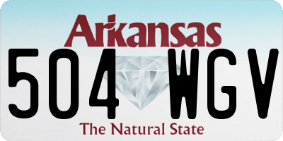 AR license plate 504WGV
