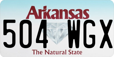 AR license plate 504WGX
