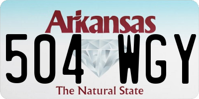 AR license plate 504WGY