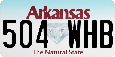 AR license plate 504WHB