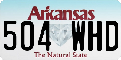 AR license plate 504WHD