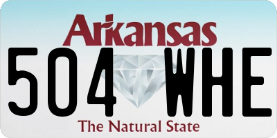 AR license plate 504WHE