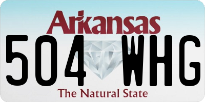 AR license plate 504WHG