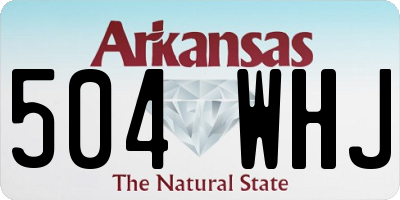 AR license plate 504WHJ