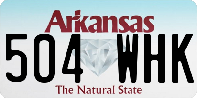 AR license plate 504WHK