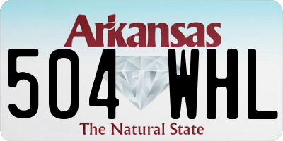 AR license plate 504WHL